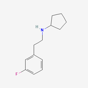 molecular formula C13H18FN B13523845 n-(3-Fluorophenethyl)cyclopentanamine 