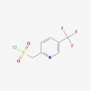 molecular formula C7H5ClF3NO2S B13523851 [5-(Trifluoromethyl)pyridin-2-YL]methanesulfonyl chloride 