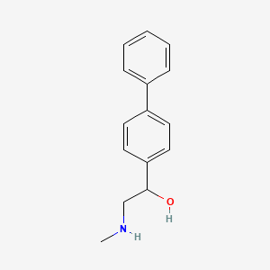 molecular formula C15H17NO B13523874 1-([1,1'-Biphenyl]-4-yl)-2-(methylamino)ethan-1-ol 