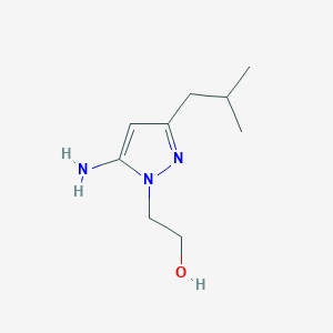 2-(5-Amino-3-isobutyl-1h-pyrazol-1-yl)ethan-1-ol