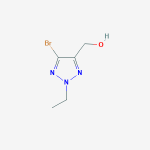 molecular formula C5H8BrN3O B13523932 (5-bromo-2-ethyl-2H-1,2,3-triazol-4-yl)methanol 