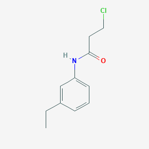 molecular formula C11H14ClNO B1352394 3-chloro-N-(3-ethylphenyl)propanamide CAS No. 573997-99-6