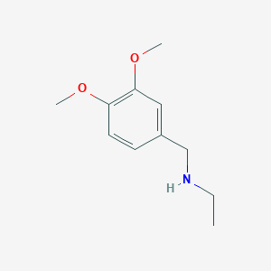 molecular formula C11H17NO2 B13523951 [(3,4-Dimethoxyphenyl)methyl](ethyl)amine 