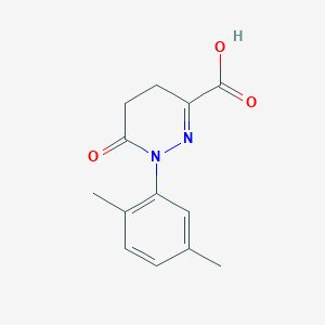 molecular formula C13H14N2O3 B1352397 1-(2,5-Dimethylphenyl)-6-oxo-1,4,5,6-tetrahydropyridazine-3-carboxylic acid CAS No. 733030-85-8