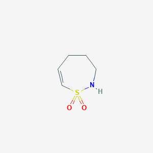 molecular formula C5H9NO2S B13524033 2,3,4,5-Tetrahydro-1lambda6,2-thiazepine-1,1-dione 