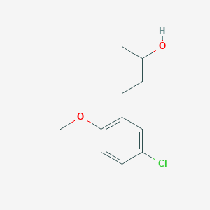 molecular formula C11H15ClO2 B13524051 4-(5-Chloro-2-methoxyphenyl)butan-2-ol 