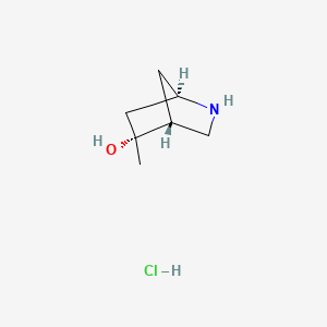 molecular formula C7H14ClNO B13524062 rac-(1R,4R,5R)-5-methyl-2-azabicyclo[2.2.1]heptan-5-olhydrochloride 