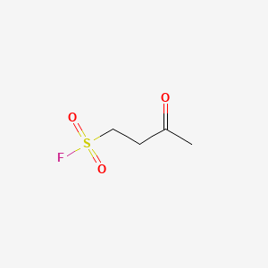 molecular formula C4H7FO3S B13524072 3-Oxobutane-1-sulfonylfluoride 