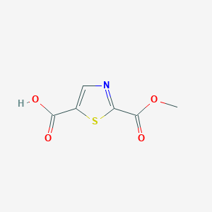 molecular formula C6H5NO4S B13524092 2-(Methoxycarbonyl)-1,3-thiazole-5-carboxylicacid 