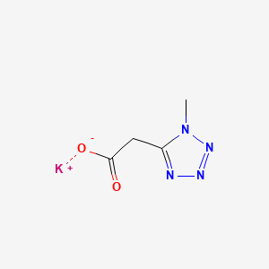 molecular formula C4H5KN4O2 B13524113 potassium2-(1-methyl-1H-1,2,3,4-tetrazol-5-yl)acetate 