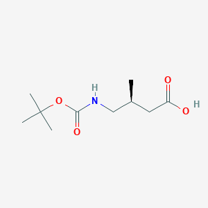 (3S)-4-{[(tert-butoxy)carbonyl]amino}-3-methylbutanoicacid