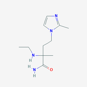 2-(Ethylamino)-2-methyl-4-(2-methyl-1h-imidazol-1-yl)butanamide