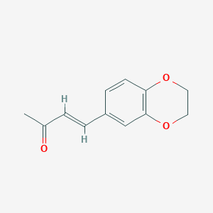 molecular formula C12H12O3 B13524222 4-(2,3-Dihydrobenzo[b][1,4]dioxin-6-yl)but-3-en-2-one 