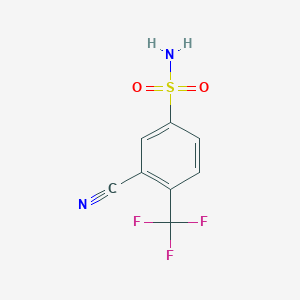 3-Cyano-4-(trifluoromethyl)benzenesulfonamide