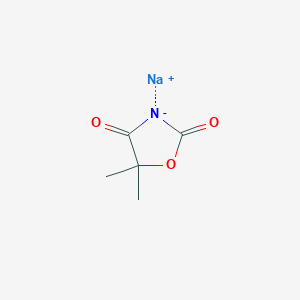 molecular formula C5H6NNaO3 B13524291 5,5-Dimethyl-2,4-oxazolidinedione sodium salt CAS No. 64047-13-8