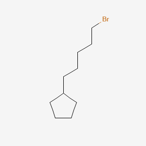 molecular formula C10H19Br B13524311 (5-Bromopentyl)cyclopentane 