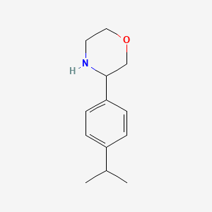 molecular formula C13H19NO B13524326 3-[4-(Methylethyl)phenyl]morpholine CAS No. 1017481-33-2