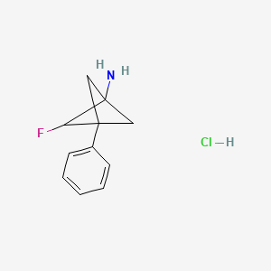 2-Fluoro-3-phenylbicyclo[1.1.1]pentan-1-amine hydrochloride