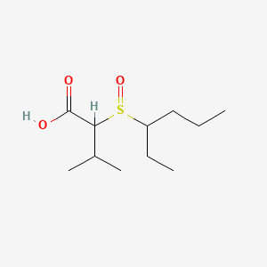 2-(Hexane-3-sulfinyl)-3-methylbutanoic acid