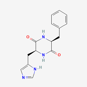 molecular formula C15H16N4O2 B1352435 Cyclo(-his-phe) 