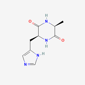 molecular formula C9H12N4O2 B1352436 Cyclo(-Ala-His) CAS No. 54300-25-3