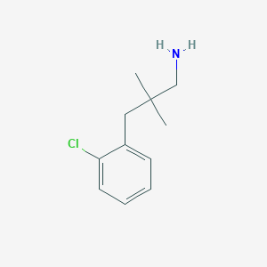 3-(2-Chlorophenyl)-2,2-dimethylpropan-1-amine