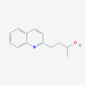 molecular formula C13H15NO B13524378 4-(Quinolin-2-yl)butan-2-ol 