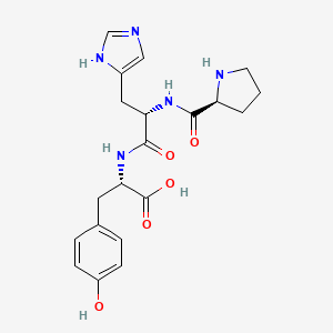 molecular formula C20H25N5O5 B1352439 H-脯氨酸-组氨酸-酪氨酸-OH CAS No. 81075-04-9