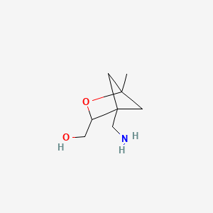 molecular formula C8H15NO2 B13524406 [4-(Aminomethyl)-1-methyl-2-oxabicyclo[2.1.1]hexan-3-yl]methanol 