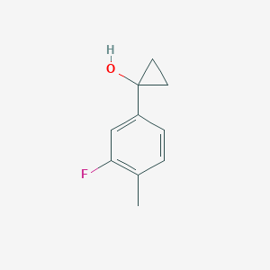 1-(3-Fluoro-4-methylphenyl)cyclopropan-1-ol