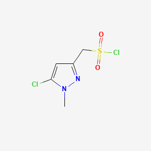 (5-chloro-1-methyl-1H-pyrazol-3-yl)methanesulfonyl chloride