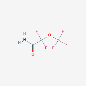 molecular formula C3H2F5NO2 B13524462 2,2-Difluoro-2-(trifluoromethoxy)acetamide 