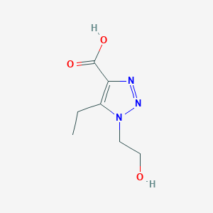 5-Ethyl-1-(2-hydroxyethyl)-1h-1,2,3-triazole-4-carboxylic acid