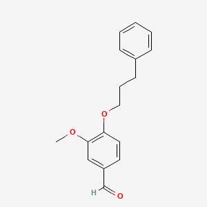 molecular formula C17H18O3 B1352452 3-Methoxy-4-(3-phenylpropoxy)benzaldehyde CAS No. 656810-25-2
