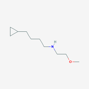 molecular formula C10H21NO B13524522 4-cyclopropyl-N-(2-methoxyethyl)butan-1-amine 