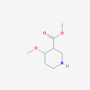 molecular formula C8H15NO3 B13524527 Methyl 4-methoxypiperidine-3-carboxylate 