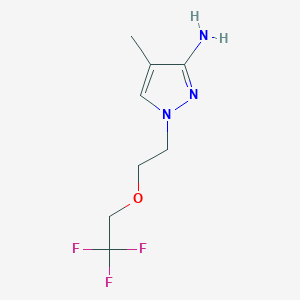 4-Methyl-1-(2-(2,2,2-trifluoroethoxy)ethyl)-1h-pyrazol-3-amine