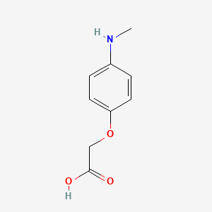 molecular formula C9H11NO3 B13524550 2-(4-(Methylamino)phenoxy)acetic acid 