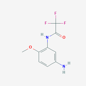 molecular formula C9H9F3N2O2 B13524551 N-(5-amino-2-methoxyphenyl)-2,2,2-trifluoroacetamide 