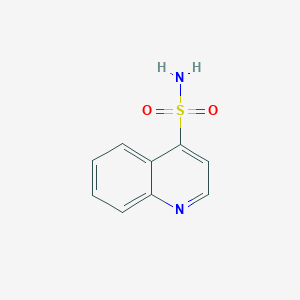 molecular formula C9H8N2O2S B13524555 4-Quinolinesulfonamide CAS No. 270902-37-9