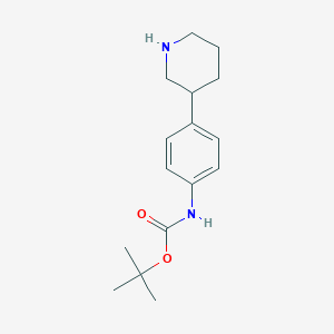 molecular formula C16H24N2O2 B13524572 Tert-butyl n-[4-(piperidin-3-yl)phenyl]carbamate CAS No. 887589-62-0