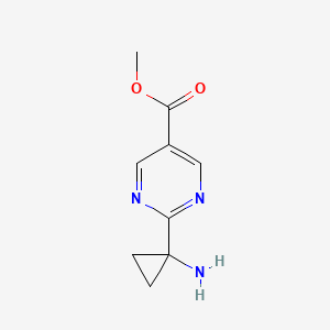 Methyl 2-(1-aminocyclopropyl)pyrimidine-5-carboxylate