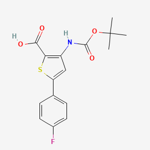 3-Tert-butoxycarbonylamino-5-(4-fluorophenyl)thiophene-2-carboxylic acid