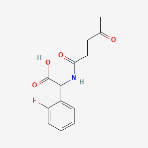 molecular formula C13H14FNO4 B13524636 2-(2-Fluorophenyl)-2-(4-oxopentanamido)aceticacid 