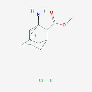 molecular formula C12H20ClNO2 B13524647 Methyl1-aminoadamantane-2-carboxylatehydrochloride 