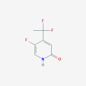 molecular formula C7H6F3NO B13524689 4-(1,1-Difluoroethyl)-5-fluoropyridin-2-ol 