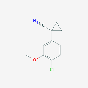 1-(4-Chloro-3-methoxyphenyl)cyclopropanecarbonitrile