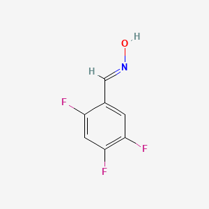 molecular formula C7H4F3NO B13524707 2,4,5-Trifluorobenzaldehyde oxime 