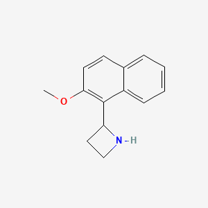 molecular formula C14H15NO B13524713 2-(2-Methoxynaphthalen-1-yl)azetidine 