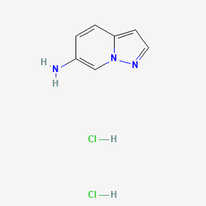 molecular formula C7H9Cl2N3 B13524718 Pyrazolo[1,5-a]pyridin-6-aminedihydrochloride 